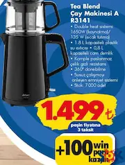 ARZUM TEA BLEND AR3141 ÇAY MAKİNESİ